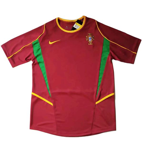 Portugal home retro soccer jersey maillot match men's 1st sportwear football shirt 2002